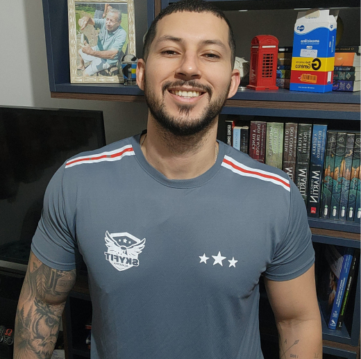 Retrato de Sansão Simões, educador físico e personal trainer